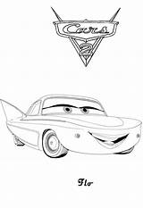 Cars Flo Coloring Printable Pages Disney Kids Movie Francesco Car Ecoloringpage Color Pixar sketch template