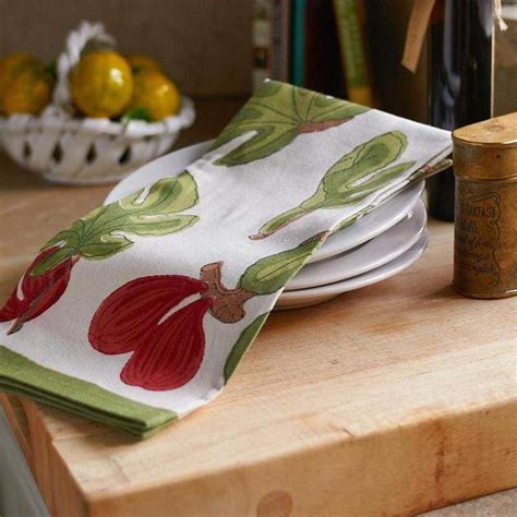 fig teatowels french linen teatowel  bruno lamy couleurnature