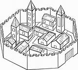 Stadtmauer Malvorlage sketch template