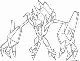 Pokemon Coloring Legendary Necrozma Pages Sl Generation Printable sketch template