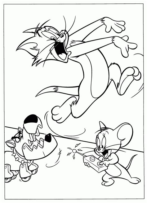 printable tom  jerry coloring pages  kids