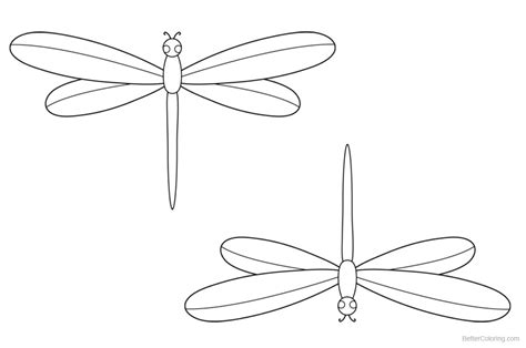 dragonflies coloring pages  printable coloring pages