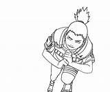 Shikamaru Coloring Nara sketch template