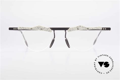 glasses theo belgium tita vii  titanium frame  leather
