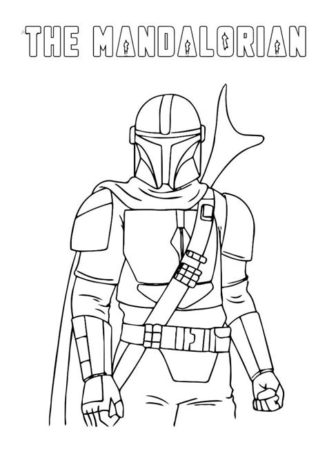 mandalorian coloring page  kids  tgos coloring pages