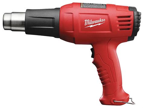 milwaukee electric heat gun  ac fixed temp settings    grainger