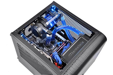 thermaltake core  spcc mini itx cube gaming computer case chassis