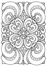 Coloring Pages Geometric Printable Popular Complex sketch template