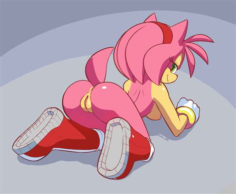 Rule 34 All Fours Amy Rose Anthro Anus Ass Big Ass Boots Breasts Dat