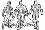 Batman Capitan Ironman Wonder Supereroe Superheld sketch template