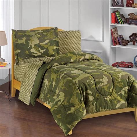 twin camo bed   bag boys room hunting army forest theme comforter set sheets