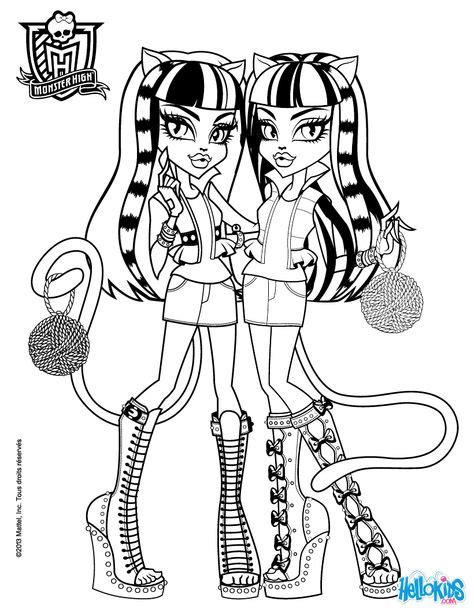 coloring pages  monster high dolls printable coloring pages cute