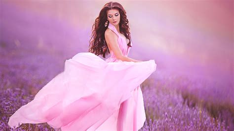 pink girl model  pink gown   hd pink wallpapers hd wallpapers