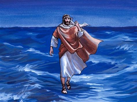 jesus walks   water jesus walks   water  peter fails