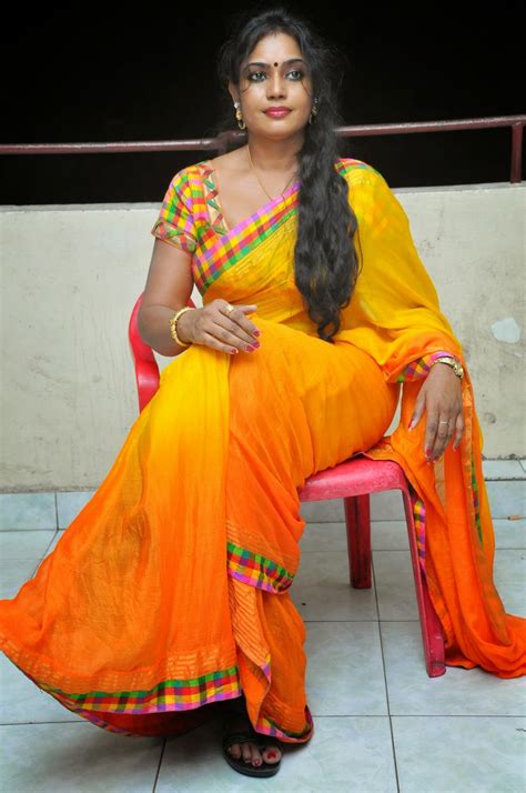 south jayavani aunty latest hot saree photos 2018