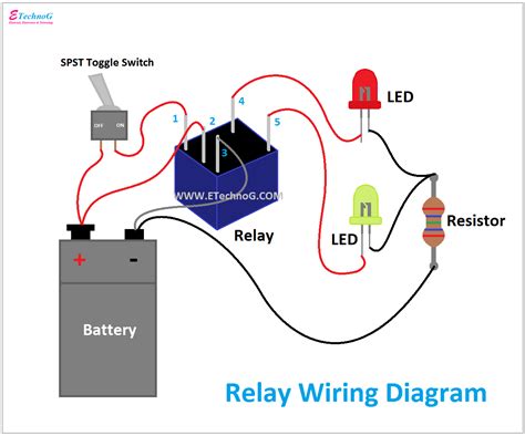 relay schematic  wiring diagram