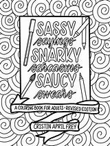 Sassy Curse Book Sarcastic sketch template