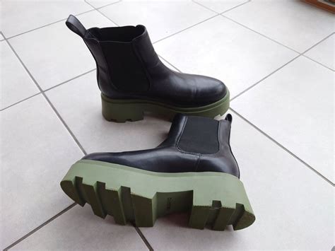 gioseppo stiefelette boots  oliv gruene sohle chunky kaufen auf ricardo