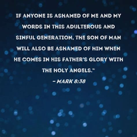 mark     ashamed     words   adulterous