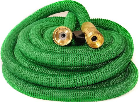 amazoncom riemex expandable hose green  ft heavy duty garden water hose triple latex