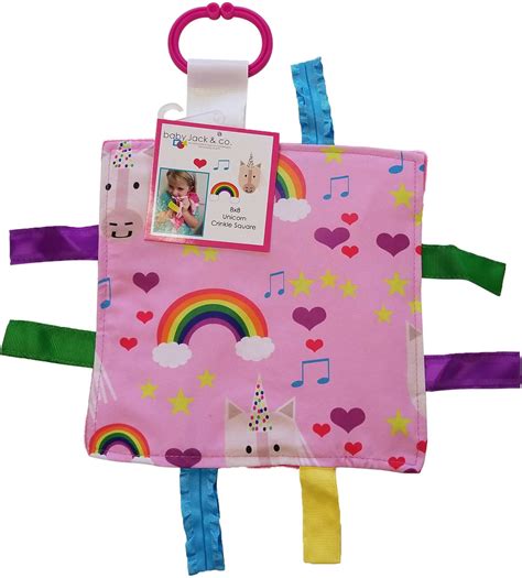 unicorn  rainbows crinkle sensory toy toodleydoo toys