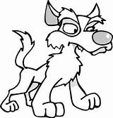 Cartoon Dog Pages Kids Coloring Animal Scary Scared Dogs Sketches Cartoons Colouring Cliparts Animals Clipart Drawing Drawings Color Easy Good sketch template