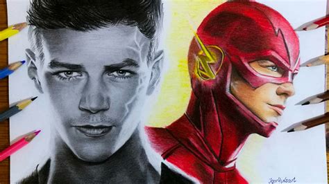 Speed Drawing Flash ⚡ Barry Allen Grant Gustin