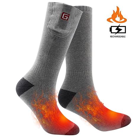 global vansion heated socks rechargeable electric battery powered heat socks kit  smart
