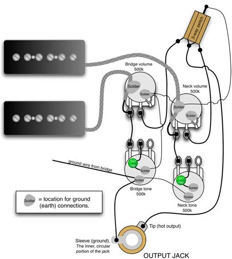 gibson les paul  wiring diagrams   gibson les paul  pickup wiring diagram