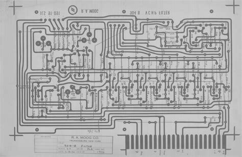 intricate moog schematics reveal vintage synth design process
