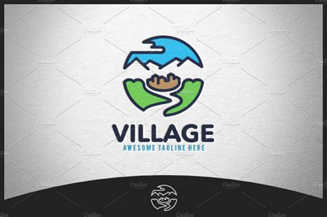 village logo creative logo templates creative market