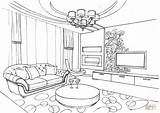Coloring Room Living Pages Ornament Printable sketch template