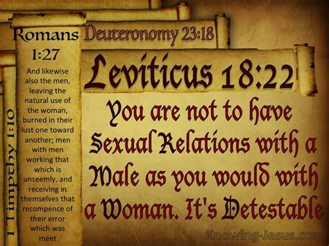 What Does Leviticus 18 22 Mean