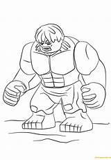 Lego Super Heroes Pages Hulk Coloring Color Print sketch template