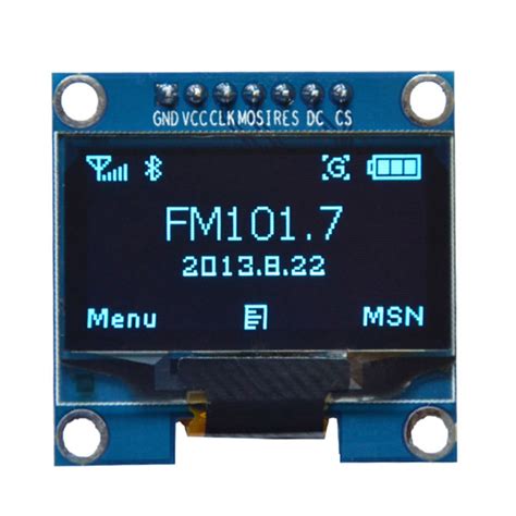 pcs  oled module white color pin    oled lcd led display module  spi
