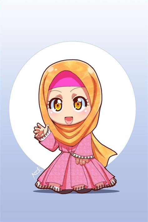 gambar kartun muslimah makan gambar kartun