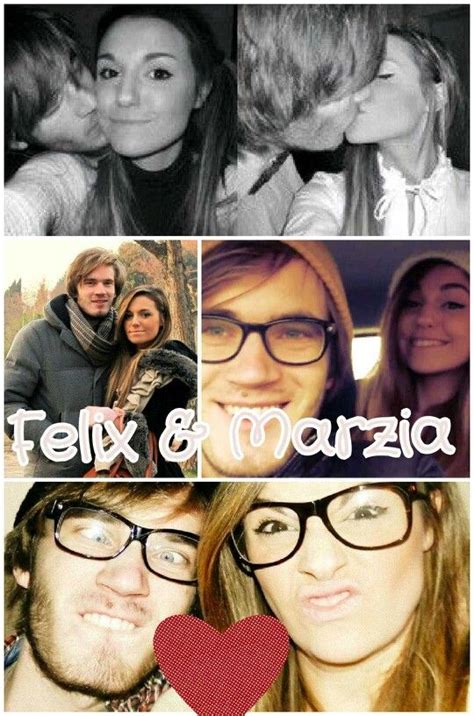 pewdiepie and cutiepiemarzia felix and marzia [ follow our instagram page brozipans