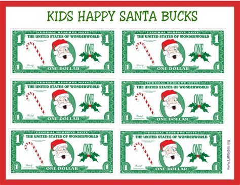 kids happy santa bucks acn latitudes
