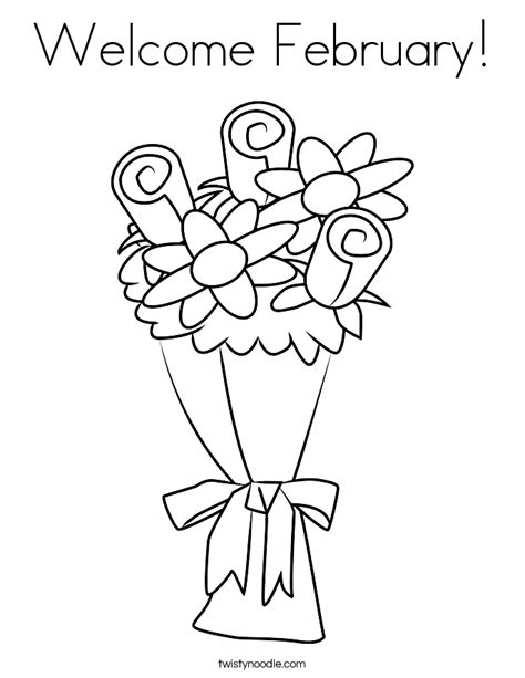 february coloring page twisty noodle