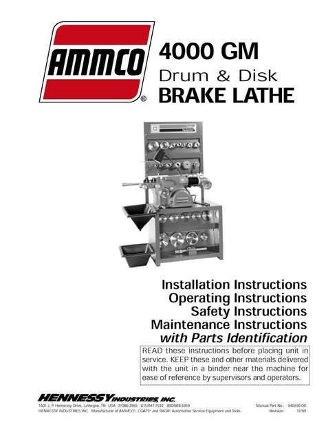 ammco  brake lathe parts diagram lathe parts lathe brake