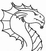 Dragon Coloring Head Pages Printable Dragons Advanced Drawing Template Hydra Blank Color Getcolorings Getdrawings Sketch Adults sketch template