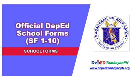 depeds official school forms deped tambayan