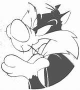 Sylvester Coloring Tweety Looney Tunes Silvestro Titti Trickfilmfiguren Malvorlage Cartoni sketch template