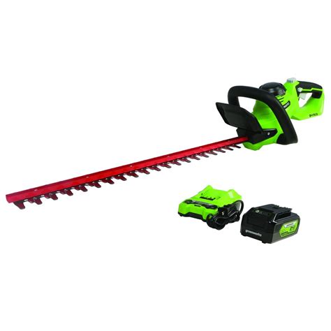 greenworks cordless electric hedge trimmers  lowescom