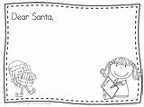 Santa Letter Template Letters Cute Kindergarten Printable Write Sightandsoundreading sketch template