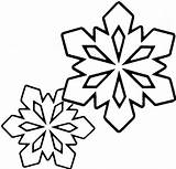 Coloring Snowflakes Pages Snowflake Printable Colouring Template Outline Easy Little Kids Christmas Flakes Two Color Sheet Drawing Simple Preschoolers Designs sketch template