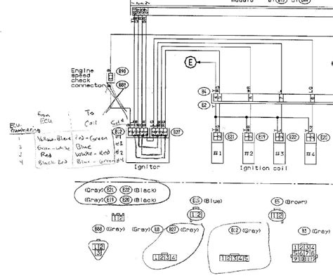 subaru forester  coil pack wiring diagram