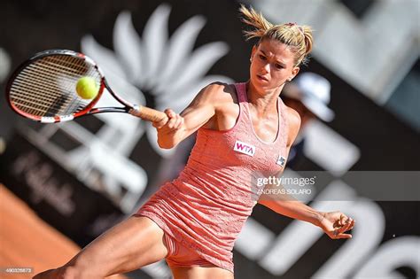 Italian Tennis Player Camila Giorgi Returns The Ball To Us Christina