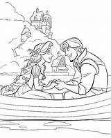 Coloring Rapunzel Tangled Pages Pascal Tower Getcolorings Princess Printable sketch template
