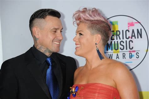 pink and carey hart at the 2017 american music awards